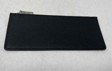 Load image into Gallery viewer, Coach Womens Black Leather Zipper Slim Mini Envelope Pouch Wallet
