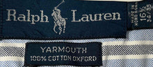 Load image into Gallery viewer, Ralph Lauren Mens Yarmouth Multicolor Striped Cotton Dress Shirt Size 16 1/2

