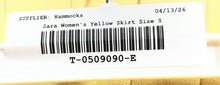 Load image into Gallery viewer, Zara Womens Yellow Side Zip Short Tennis Pleated Skirt Size Small
