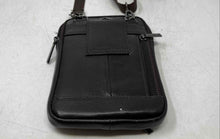 Load image into Gallery viewer, Xiao Duo Li Mens Black Leather Detachable Adjustable Strap Crossbody Purse
