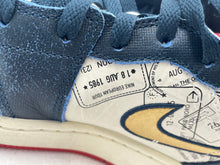 Load image into Gallery viewer, Authentic Nike Boys Air Jordan 1 Mid FN1353-400 White Blue Sneaker Shoes Size 7Y
