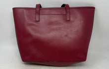 Load image into Gallery viewer, Michael Kors Womens Red Leather Inner Pocket Double Strap Shoulder Bag
