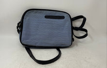 Load image into Gallery viewer, MultiSac Womens Blue Black Multiple Zipper Pockets Adjustable Crossbody Bag
