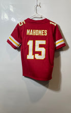 Load image into Gallery viewer, Nike Boys Red Super Bowl LIV Patrick Mahomes #15 NFL Football Jersey Size Small
