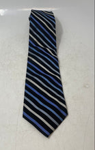Load image into Gallery viewer, Bruno Piattelli Mens Multicolor Striped Silk Keeper Loop Adjustable Pointed Tie
