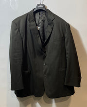 Load image into Gallery viewer, Stafford Mens Black Long Sleeve Notch Lapel Three-Button Blazer Size 52R

