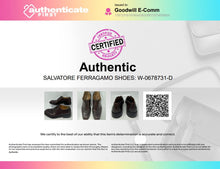 Load image into Gallery viewer, Authentic Salvatore Ferragamo Mens Brown Leather Oxford Shoes Size 7 D Damaged
