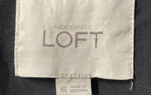 Load image into Gallery viewer, Loft Womens Gray Printed Pockets Long Sleeve Cropped Jacket Size XS
