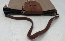 Load image into Gallery viewer, Jose Hess Womens Brown Beige Pebble Leather Outer Pockets Shoulder Handbag
