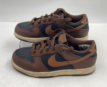 Load image into Gallery viewer, Authentic Nike Kids Dunk Low FB9108-006 Brown Black Sneaker Shoes Size 3Y
