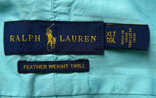 Load image into Gallery viewer, Ralph Lauren Mens Blue Cotton Long Sleeve Regular Fit Button-Up Shirt Size XLT
