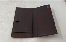 Load image into Gallery viewer, Coach Womens Hampton Brown Signature Print Canvas Checkbook Cover Wallet
