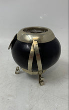 Load image into Gallery viewer, Rare Vintage Argentinean Silver-Tone Black Footed Yerba Mate Gourd Cup
