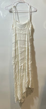 Load image into Gallery viewer, Bershka Womens White Square Neck Asymmetric Hem Sleeveless Slip Dress Size L
