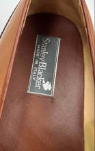 Load image into Gallery viewer, Stanley Blacker Mens Brown Leather Wingtip Slip-On Loafer Shoes Size 10M
