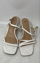 Load image into Gallery viewer, Wild Fable Womens Blaire White Leather Open Toe Ankle Strap Sandals Size 9

