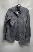Load image into Gallery viewer, Guess Mens Gray Collared Long Sleeve Button-Up Shirt Size Small
