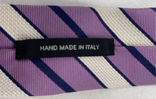 Load image into Gallery viewer, Hugo Boss Mens Purple Striped Print Tailored Adjustable Formal Designer Tie
