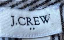 Load image into Gallery viewer, J.Crew Womens Black White Striped Sleeveless Round Neck Tank Top Size XS

