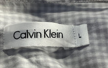 Load image into Gallery viewer, Calvin Klein Mens Gray Printed Long Sleeve Collared Button-Up Shirt Size Large

