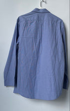 Load image into Gallery viewer, Perry Ellis Mens Light Blue Long Sleeve Slim Fit Dress Shirt Size Large
