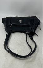 Load image into Gallery viewer, Giani Bernini Womens Black Pebbled Leather Double Handle Shoulder Purse
