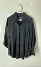 Load image into Gallery viewer, Kenneth Cole Mens Black Long Sleeve Collared Dress Shirt Size 16.5 32-33
