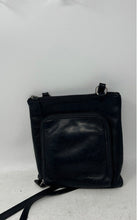 Load image into Gallery viewer, Fossil Womens Black Pebbled Leather Pockets Double Handle Crossbody Bag
