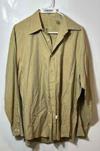 Load image into Gallery viewer, Calvin Klein Mens Brown Cotton Collared Long Sleeve Dress Shirt Size 16
