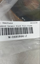 Load image into Gallery viewer, Raymond Waites Black Fruit Print Ceramic Decorative Collector Plate
