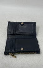 Load image into Gallery viewer, Adrienne Vittadini Womens Black Multiple Card Pockets Snap Bi-Fold Wallet
