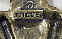 Load image into Gallery viewer, Chico's Womens Brown Interlocking Chain Loop Adjustable Waist Belt
