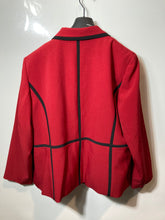 Load image into Gallery viewer, Le Suit Womens Red Black Long Sleeve Notch Lapel Two-Button Blazer Size 20W
