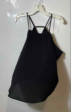 Load image into Gallery viewer, Express Womens Black Spaghetti Strap Cold Shoulder Sleeve Blouse Top Size S
