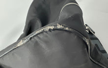 Load image into Gallery viewer, Versace Parfums Womens Black Pockets Zip Top Lined Travel Duffle Bag Damaged
