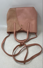 Load image into Gallery viewer, LC Lauren Conrad Womens Pink Leather Inner Pocket Crossbody Strap Satchel Bag
