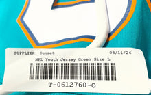 Load image into Gallery viewer, NFL Team Apparel Youth Green Miami Dolphins Suh #93 Football Jersey Size L
