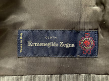 Load image into Gallery viewer, Authentic Ermenegildo Zegna Mens Gray Striped Print 2-Button Blazer Size EUR 46
