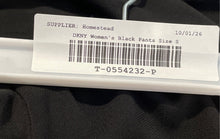 Load image into Gallery viewer, DKNY Womens Black Flat Front Wide-Leg Pull-On Trouser Pants Size Small
