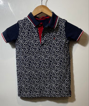 Load image into Gallery viewer, Authentic Carolina Herrera Kids Blue White Printed Polo Shirt Size 8
