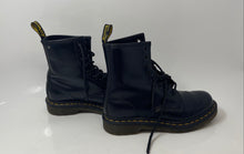 Load image into Gallery viewer, Dr. Martens Unisex 1460 Black Leather Lace-Up Ankle Combat Boots Size 6

