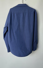 Load image into Gallery viewer, Lucky Brand Mens Blue Printed 4 Way Stretch Long Sleeve Dress Shirt Size XL
