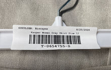 Load image into Gallery viewer, Kasper Womens Gray Back Zip And Slit Straight &amp; Pencil Skirt Size 12
