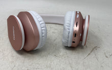 Load image into Gallery viewer, Tuinyo Pink Foldable Wireless Bluetooth Double Over The Ear Headphones Untested
