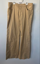 Load image into Gallery viewer, Zara Womens Khaki Flat Front Pockets Wide Leg Casual Trouser Pants Size L

