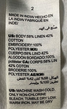Load image into Gallery viewer, Chico's Womens White Printed Embroidered Scalloped Hem Pullover Blouse Top Sz 2
