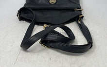 Load image into Gallery viewer, Pierre Cardin Womens Black Pebbled Leather Tassel Adjustable Strap Crossbody Bag
