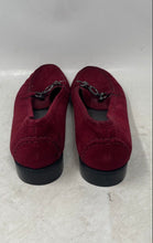 Load image into Gallery viewer, Stuart Weitzman Mens Red Suede Slip-On Round Toe Loafer Dress Shoes Size 12M
