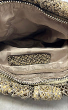 Load image into Gallery viewer, Michael Kors Womens Beige Black Snakeskin Inner Pockets Clutch Purse
