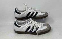 Load image into Gallery viewer, Adidas Mens Samba OG White Gray Black Low Top Lace-Up Sneaker Shoes Size 7.5

